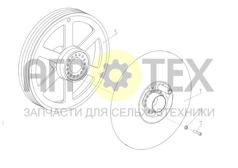 Чертеж Диск (154.29.07.870)